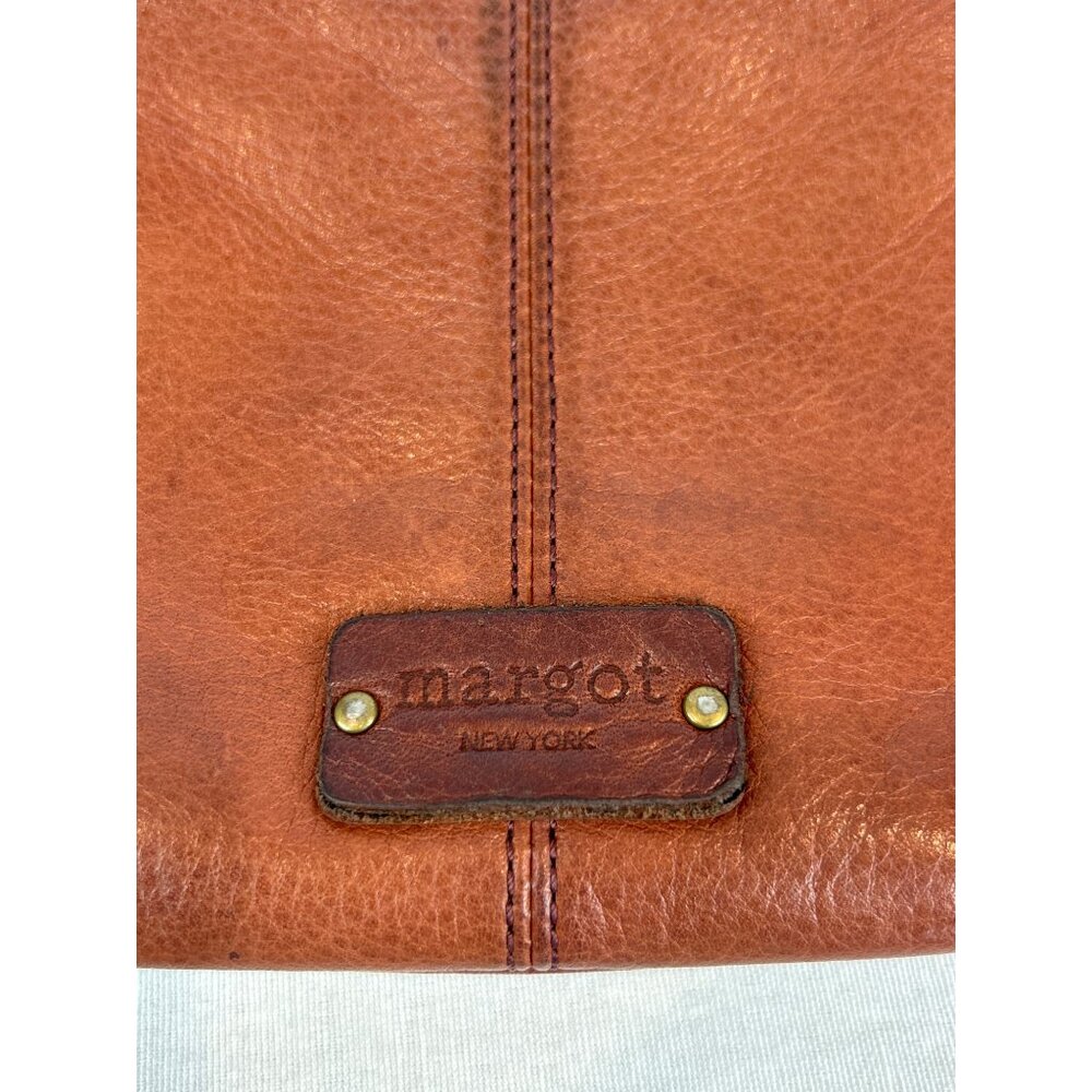 Margot New York Leather Crossbody Bag Brown Adjustable Strap READ - Picture 6 of 12